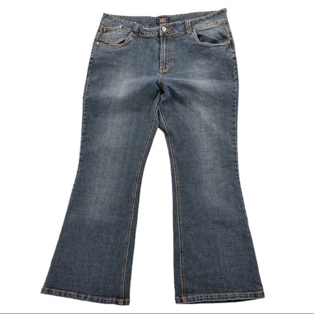 Crest Womens Flare Leg Jeans Dark Wash size 19/20